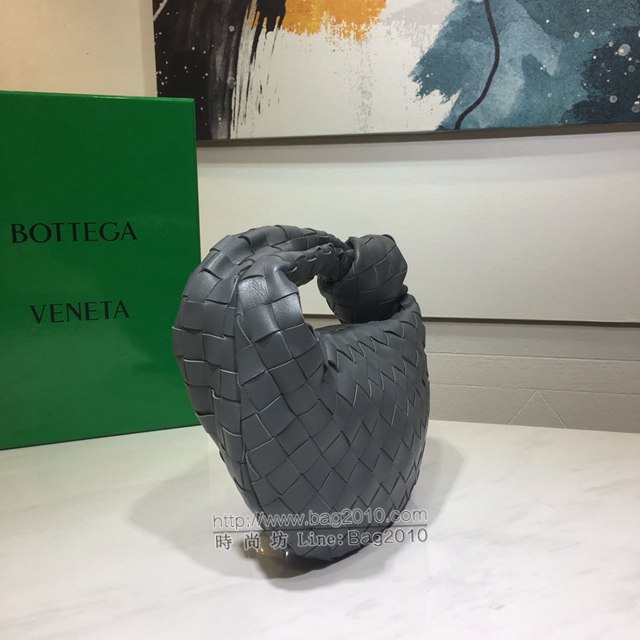 Bottega veneta高端女包 98080小號 寶緹嘉爆款jodie新版本2代編織打結圓形hobo包 BV經典款羊皮手工編織女包  gxz1263